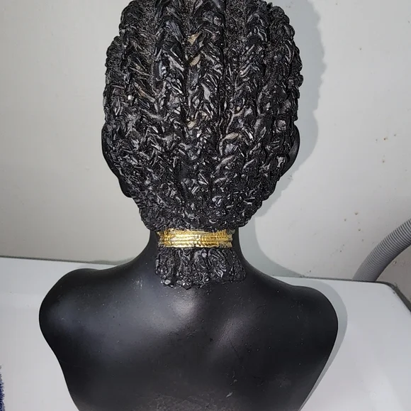 African Art Sculptures, Creative African American Bust, - Picture 3 of 5